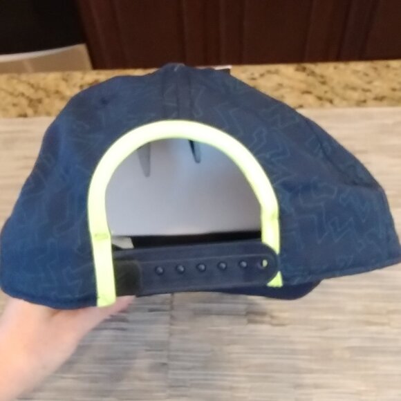 Adidas Color Pop Snapback Hat Navy/Lime Green NWT - Picture 6 of 10